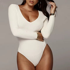 Sexy Bodys Solid Color off Shoulder Bodysuit Skinny Long Sleeve Bodysuits Woman Clothes Chic Mujer Autumn Tops Women Y2K Боди