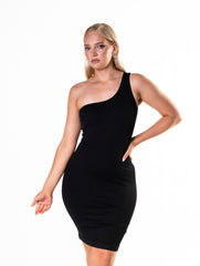 robe gainante courte  à une épaule