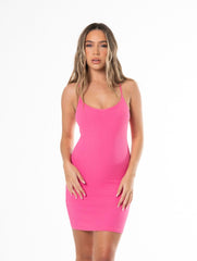 Mini robe gainante avec short intégré
